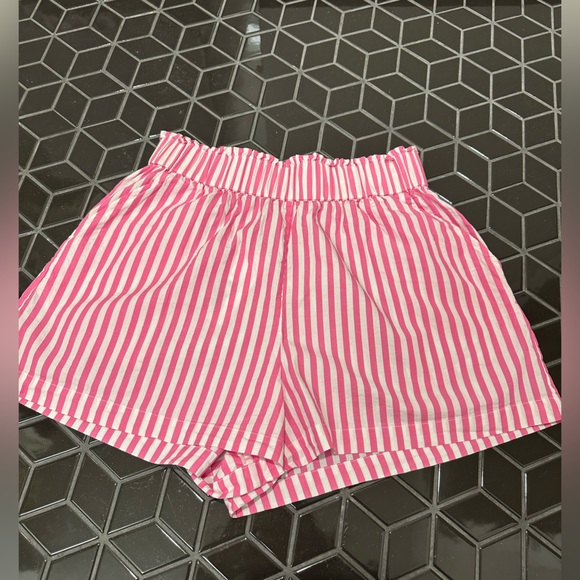 Maison Essentiele, Pink and White Stripe Cotton Boxer Shorts - Picture 4 of 10